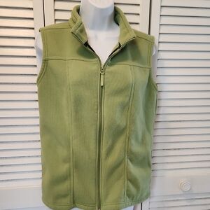 Sleek Olive Zip-Up Vest
